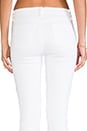 view 6 of 7 Jean Nicola Skinny Motard Taille Moyenne in Blanc