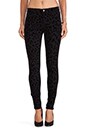 view 1 of 3 Leopard Skinny Jean in Black Cat