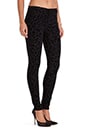 view 2 of 3 Leopard Skinny Jean in Black Cat