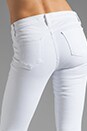 view 6 of 7 Jean Roz Skinny à coutures taille moyenne in Blanc