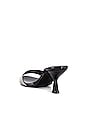 view 3 of 5 Glitzed Mule in Black Patent & Silver