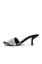 view 5 of 5 Glitzed Mule in Black Patent & Silver