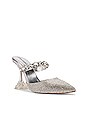 view 2 of 5 MULES STILETTO ZIVOT in Silver Combo