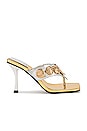 view 1 of 5 Sidora Sandal in Silver Snake Gold
