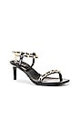 view 2 of 5 Hera Chain Sandal in Black Patent