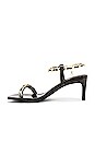 view 5 of 5 Hera Chain Sandal in Black Patent