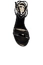 view 4 of 5 Exposed Sandal in Black Patent