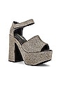 view 2 of 5 Candice Platform Heel in Grey Satin Pewter