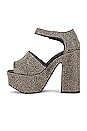 view 5 of 5 Candice Platform Heel in Grey Satin Pewter