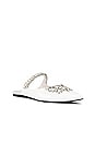 view 2 of 5 Lori Flat in White Patent Silver