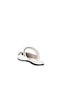view 3 of 5 Lori Flat in White Patent Silver