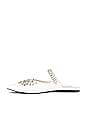 view 5 of 5 Lori Flat in White Patent Silver