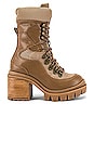 view 1 of 5 САПОГИ НА ШНУРОВКЕ MANIAC in Natural Combo