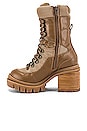 view 5 of 5 САПОГИ НА ШНУРОВКЕ MANIAC in Natural Combo