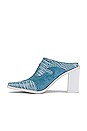 view 5 of 5 MULES COWGIRL in Blue Exotic Combo White