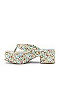 view 5 of 5 Luau Platform Sandal in Green Mutli Floral in Green Multi Floral