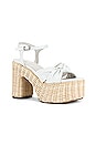 view 2 of 5 Tea Party Platform Sandal in White