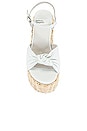 view 4 of 5 Tea Party Platform Sandal in White