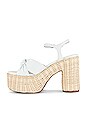 view 5 of 5 Tea Party Platform Sandal in White
