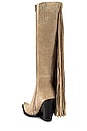 view 3 of 5 Cattle Boot in Beige Suede