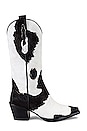 view 1 of 5 Dagget F Boot in Black & White Cow
