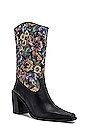 view 2 of 5 Calimity Boot in Black Floral Tapestry