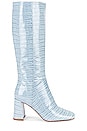 view 1 of 5 Patti Kh Boot in Light Blue Croco