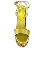 view 4 of 5 Discoteque Platform Heel in Lime Satin Pastel Multi