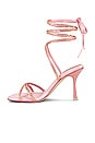 view 5 of 5 Shimmer Heel in Pink Satin
