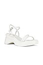 view 2 of 5 Leonel Platform Sandal in White