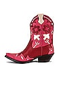view 5 of 5 Looney Cowboy Boot in Pink & Red