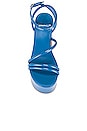 view 4 of 5 Mamba Platform Sandal in Blue Patent