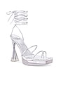 view 2 of 5 Madonna Platform Heel in Silver-Clear