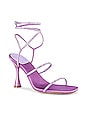 view 2 of 5 Glamorous Sandal in Lilac Satin