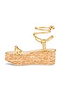 view 5 of 5 Camillia Platform Sandal in Gold