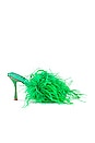 view 1 of 5 MULES CHAUFFEUR FEATHER in Bright Green