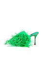 view 5 of 5 MULES CHAUFFEUR FEATHER in Bright Green