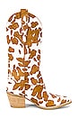view 1 of 5 BOTTINES DAGGET in Tan & White Cow Print