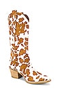 view 2 of 5 BOTTINES DAGGET in Tan & White Cow Print