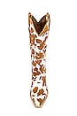 view 4 of 5 BOTTINES DAGGET in Tan & White Cow Print