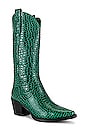 view 2 of 5 BOTTINES DAGGET in Green Gator