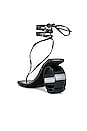 view 3 of 5 Nonagon Sandal in Black Patent