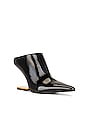 view 2 of 5 MULES SIDE EYE in Black Crinkle & Gold