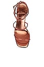 view 4 of 5 Glamorous Sandal in Red & Bronze Combo