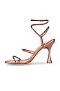 view 5 of 5 Glamorous Sandal in Red & Bronze Combo