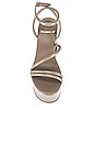 view 4 of 5 Mamba Platform Sandal in Dark Grey Patent