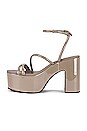 view 5 of 5 Mamba Platform Sandal in Dark Grey Patent