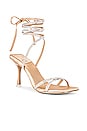 view 2 of 5 Shimmer Sandal in Natural Satin Silver
