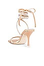 view 3 of 5 Shimmer Sandal in Natural Satin Silver