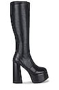 view 1 of 5 Timewarp Platform Heeled Boot in Black Black Stack